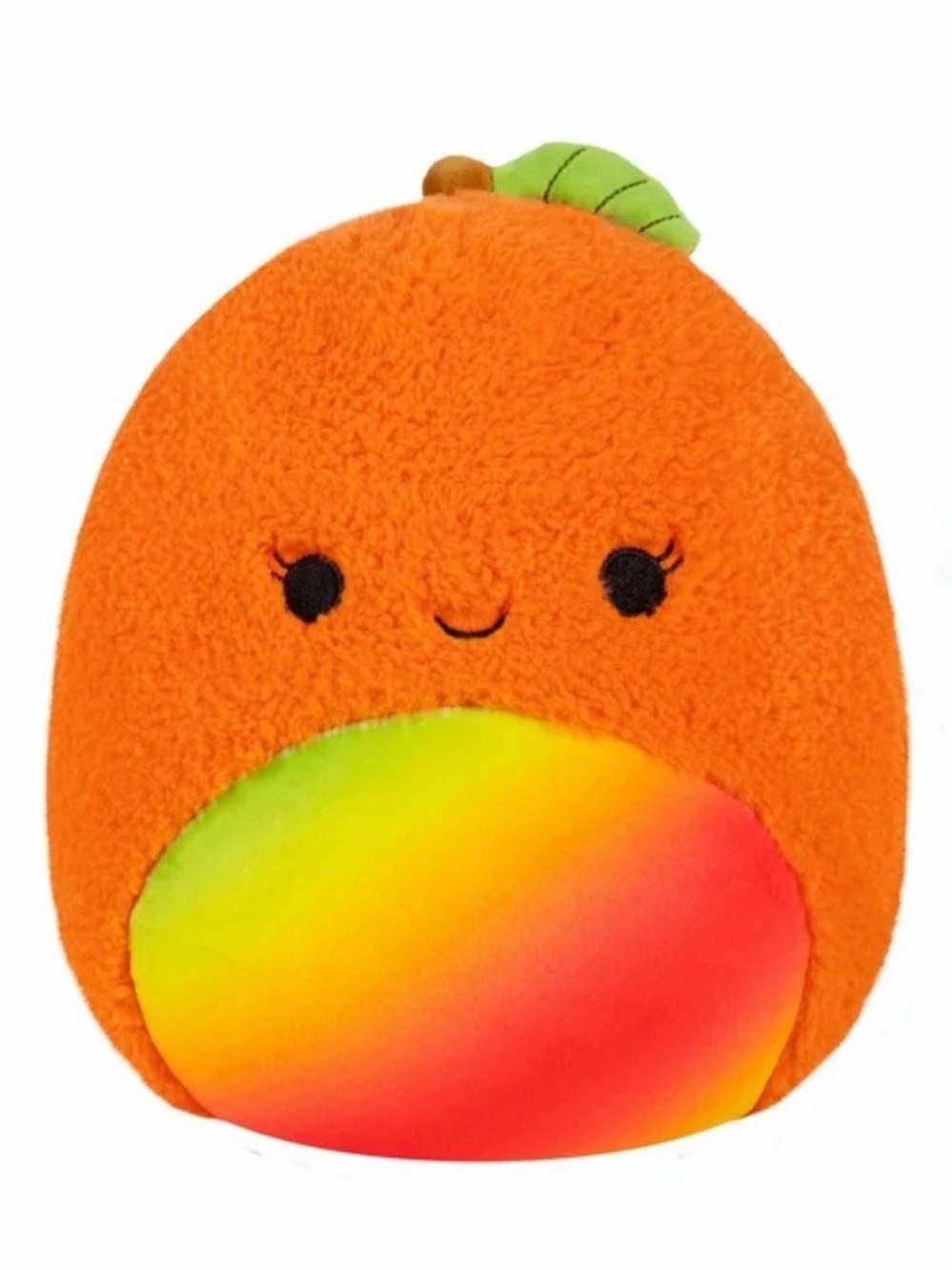 Squishmallows 12” Fuzz-A-Mallows Louie the Orange Mango Plush EUC